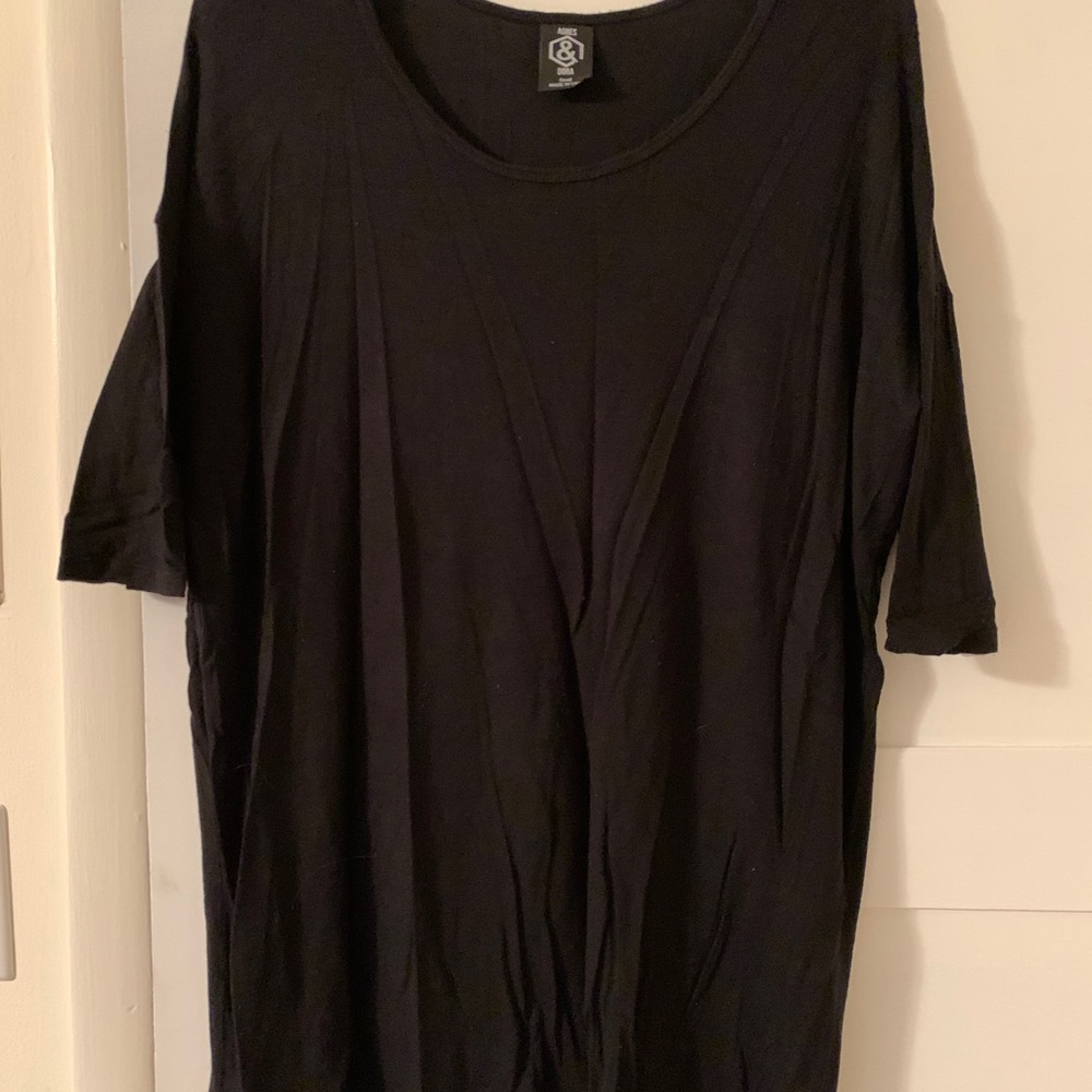 Agnes and Dora Tunic Top S Black